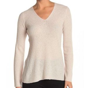 Vince Cream V-Neck Sweater